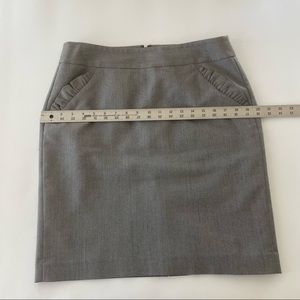 LOFT grey pencil skirt